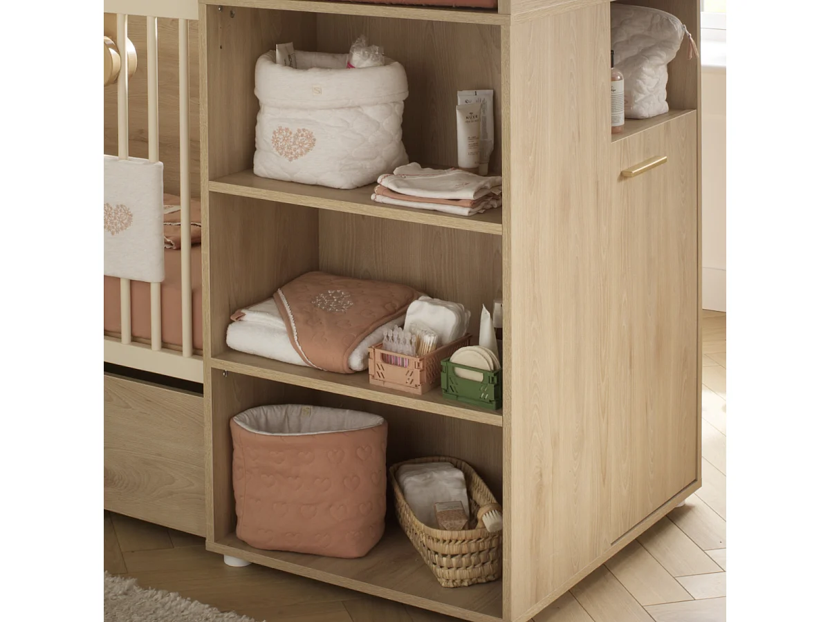 Set di 2 cestini portaoggetti in cotone trapuntato