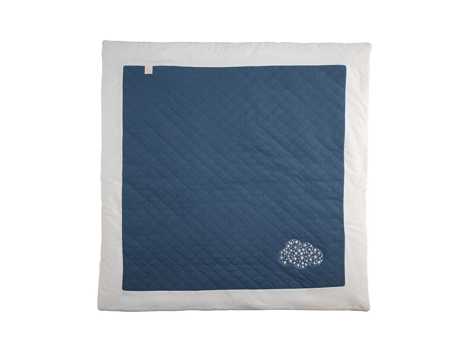 Grand tapis de jeu en coton matelassé PETIT NUAGE - Sauthon