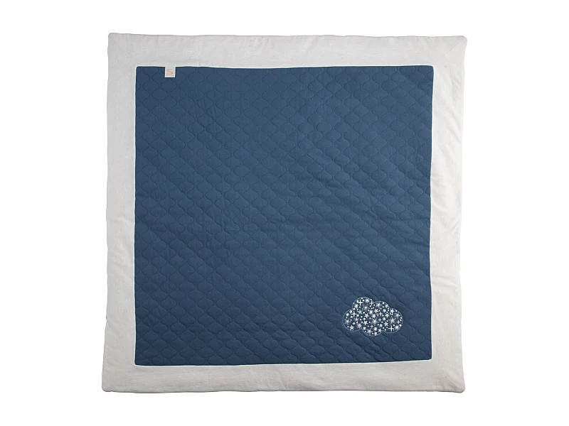 Grand tapis de jeu en coton matelassé PETIT NUAGE - Sauthon