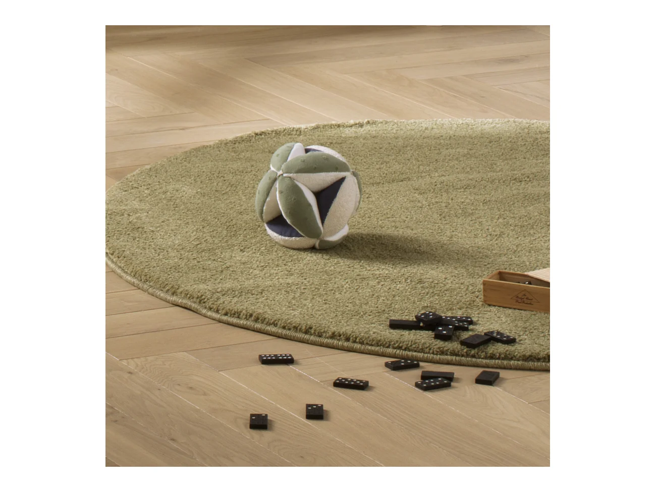 Palla sensoriale in cotone biologico e spugna bouclé