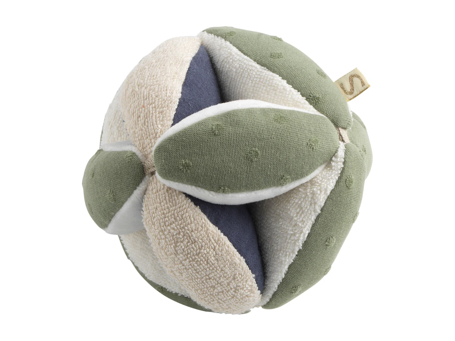 Palla sensoriale in cotone biologico e spugna bouclé