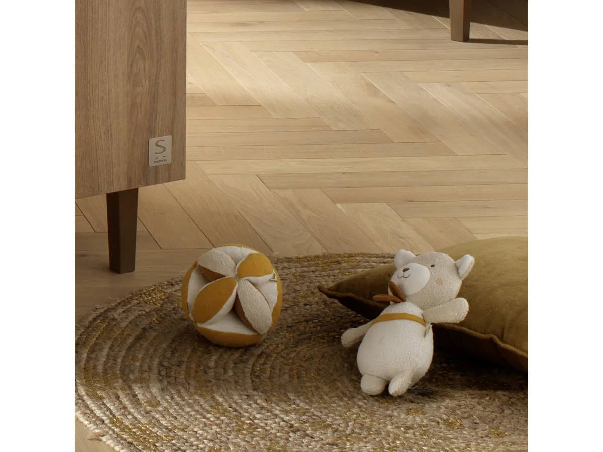 Palla sensoriale in cotone biologico e spugna bouclé