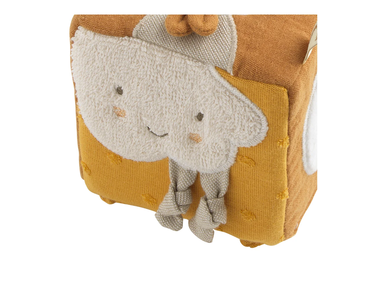 Cubo attività neonato in cotone biologico