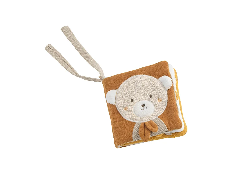 Livre d'éveil bébé en coton bio PETIT SOLEIL - Sauthon