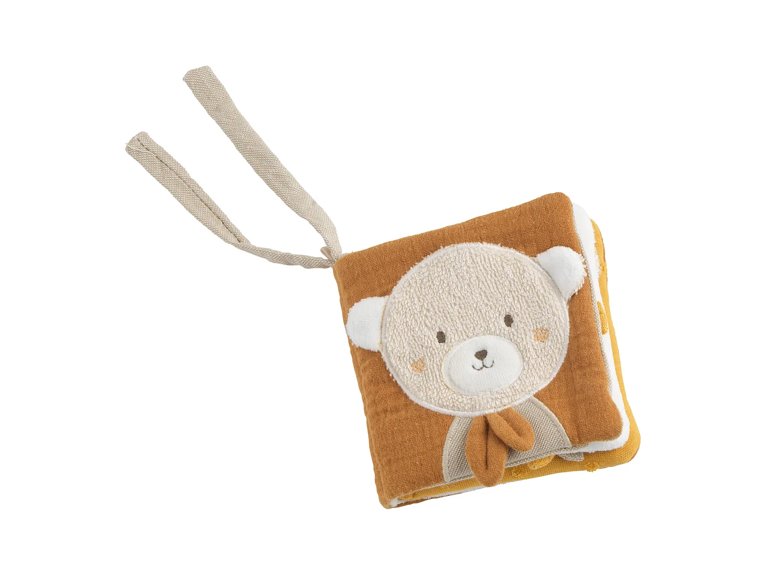 Livre d'éveil bébé en coton bio PETIT SOLEIL - Sauthon