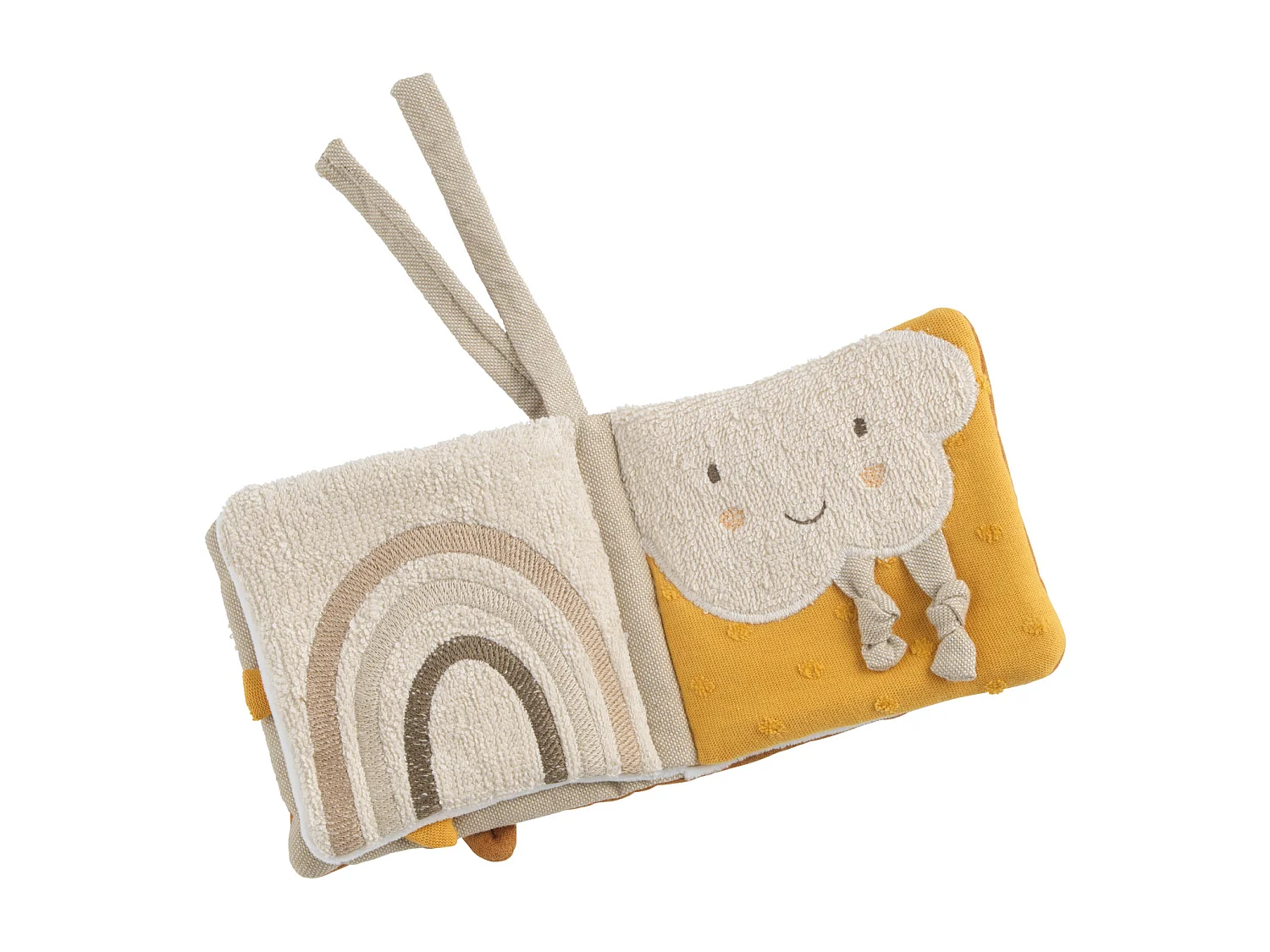 Livre d'éveil bébé en coton bio PETIT SOLEIL - Sauthon