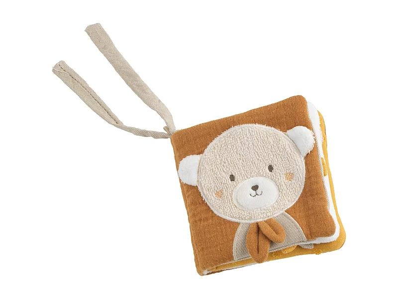 Livre d'éveil bébé en coton bio PETIT SOLEIL - Sauthon