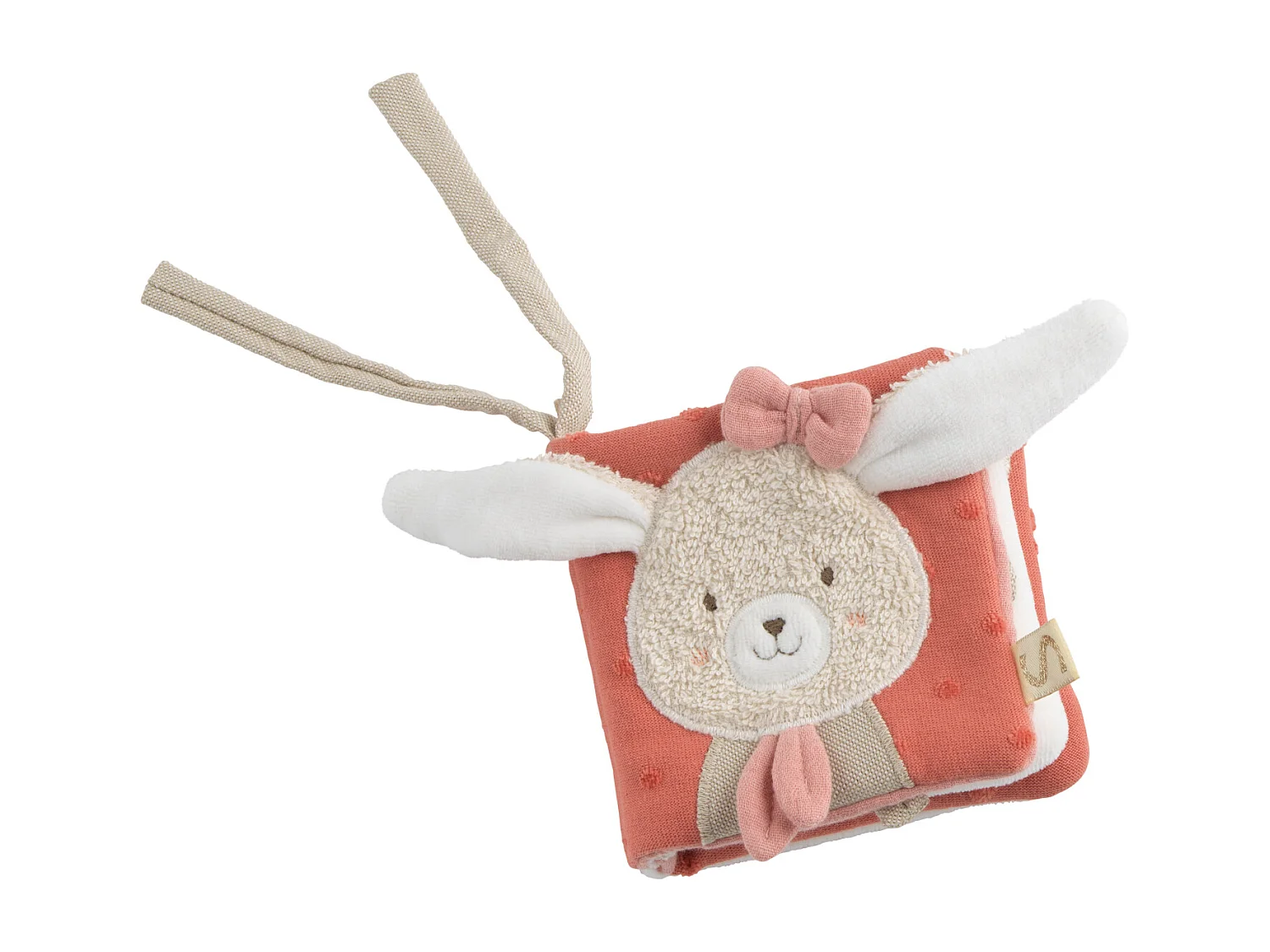 Livre d'éveil bébé en coton bio PETIT COEUR - Sauthon