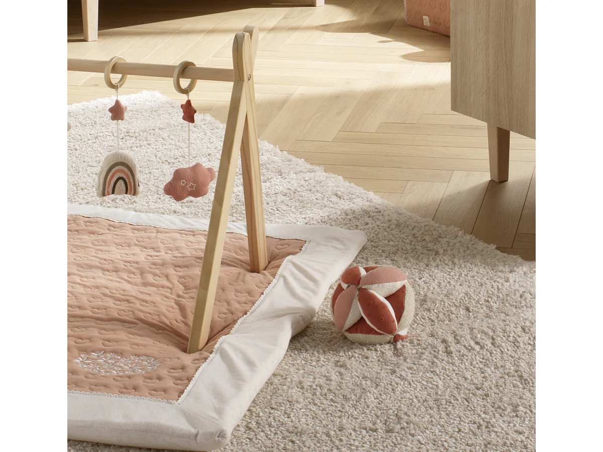 Palla sensoriale in cotone biologico e spugna bouclé