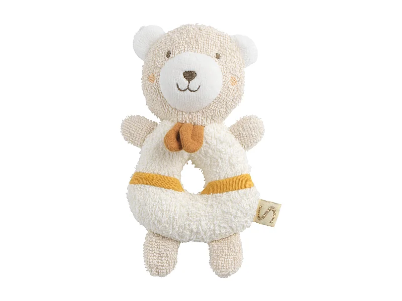 Hochet bébé en coton bio PETIT SOLEIL - Sauthon