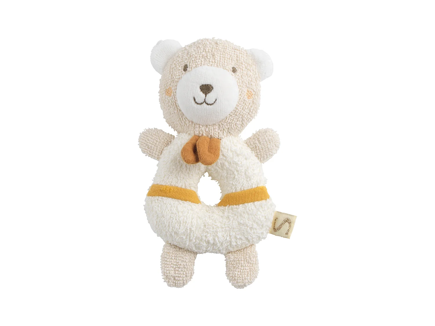 Hochet bébé en coton bio PETIT SOLEIL - Sauthon