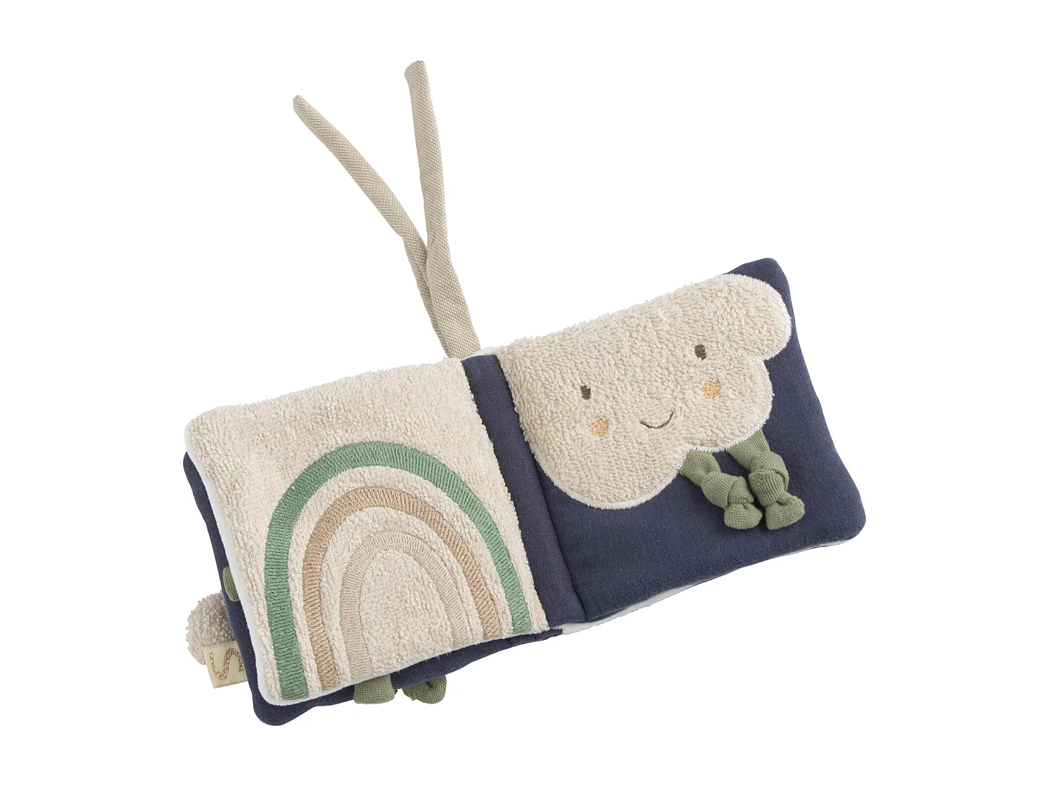 Livre d'éveil bébé en coton bio PETIT NUAGE - Sauthon