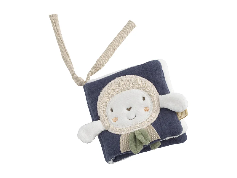 Livre d'éveil bébé en coton bio PETIT NUAGE - Sauthon