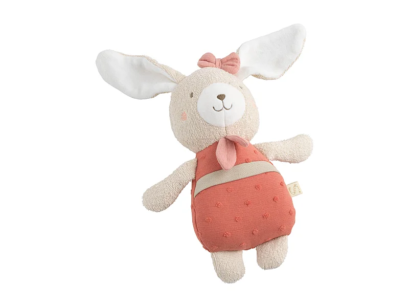 Doudou en coton bio PETIT COEUR - Sauthon