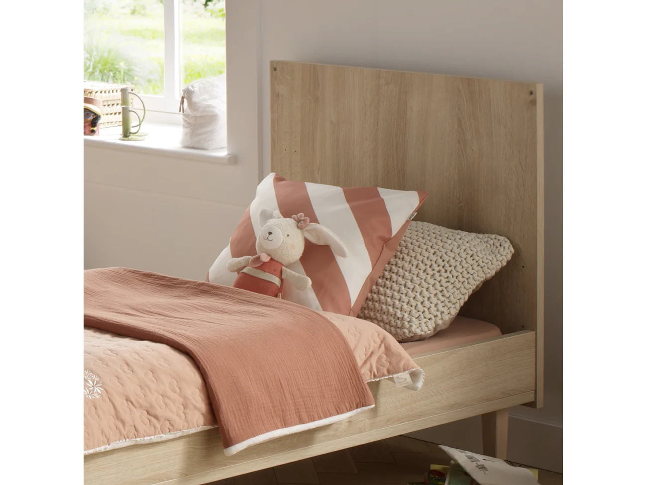 Doudou en coton bio PETIT COEUR - Sauthon