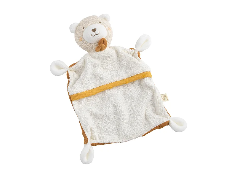 Doudou mouchoir en coton bio PETIT SOLEIL - Sauthon