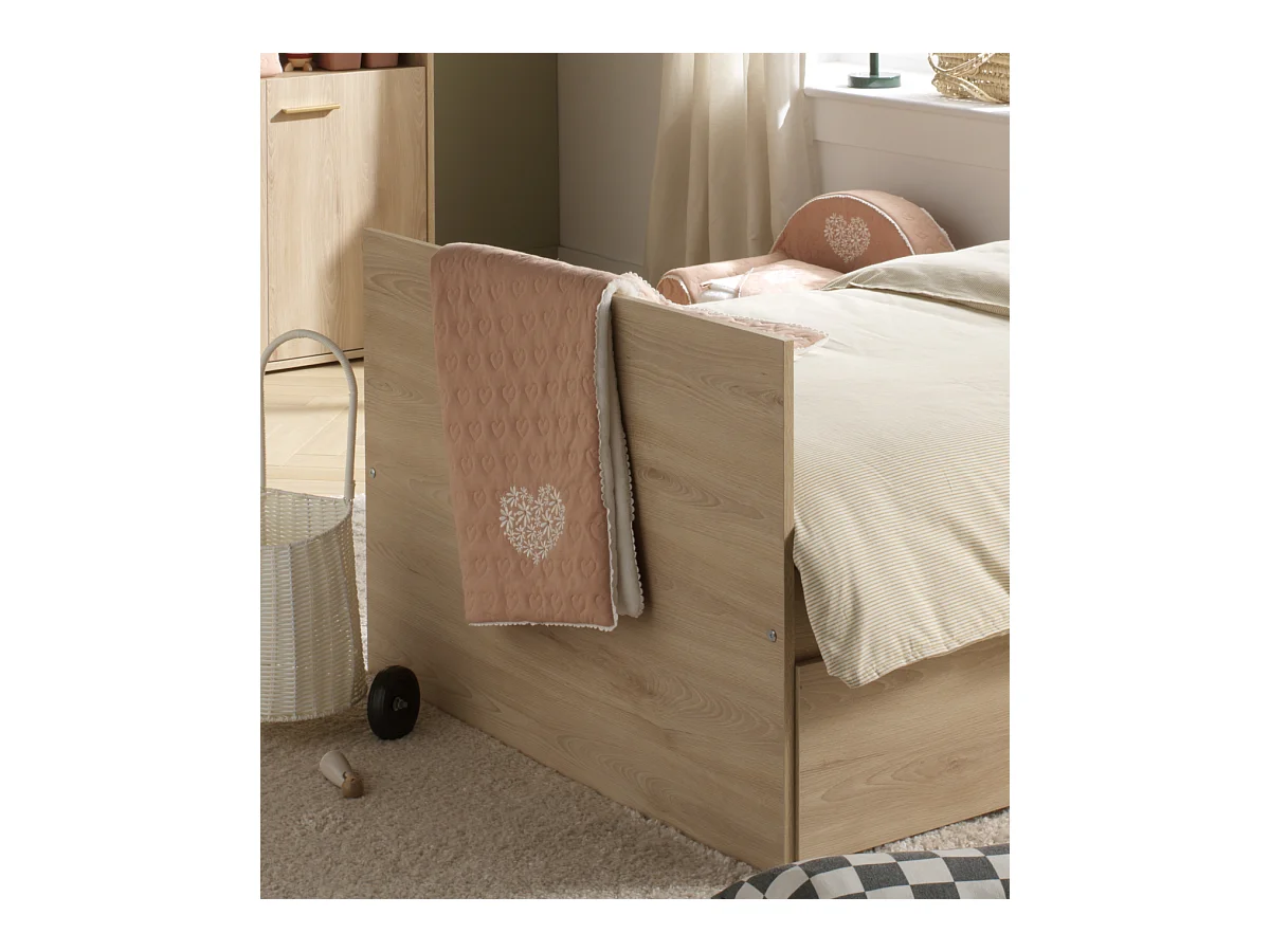 Couverture bébé en coton avec broderie PETIT COEUR - Sauthon