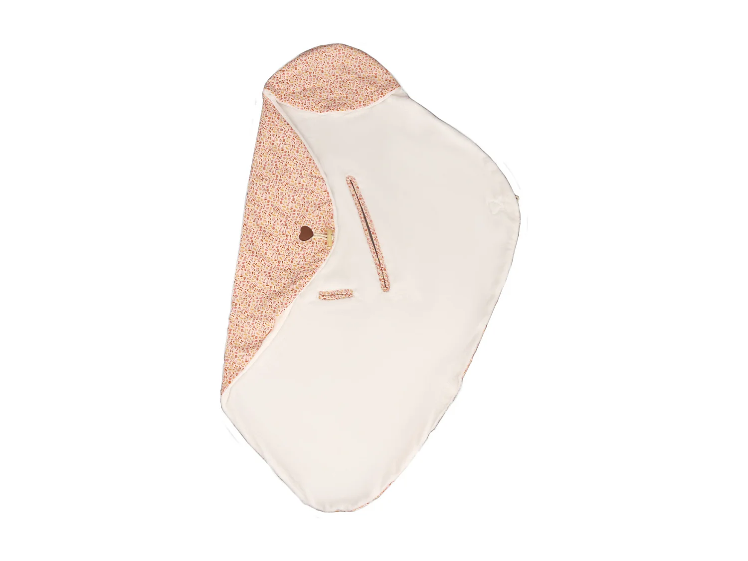 Manta nómada de algodón con capucha