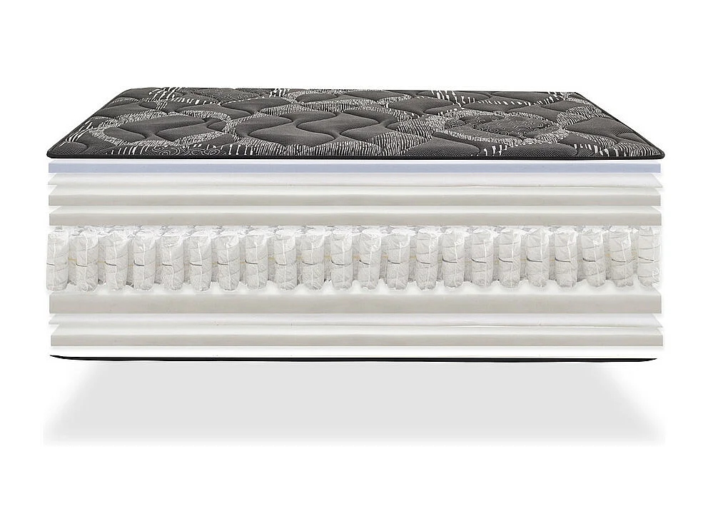 Matelas Ressorts Ensacados Blackrest Visco Hybrid 80x180 cm