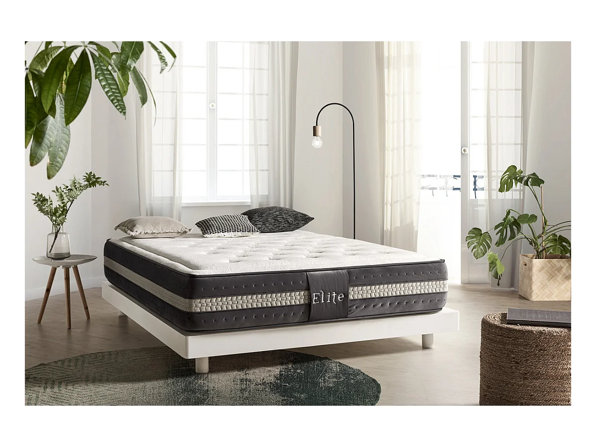 Matelas Ressorts ensachés Elite Wellness 30cm 150x190 cm