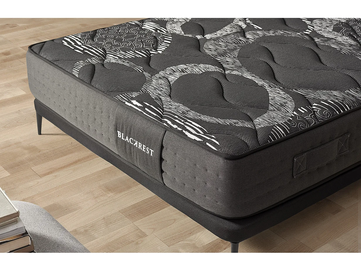 Matelas Ressorts Ensacados Blackrest Visco Hybrid 90x190 cm