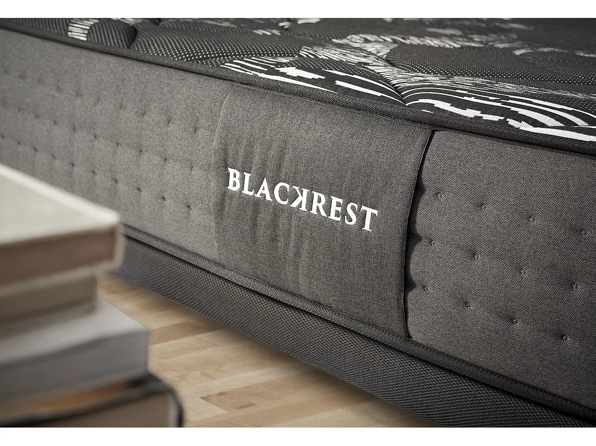 Matelas Ressorts Ensacados Blackrest Visco Hybrid 140x190 cm