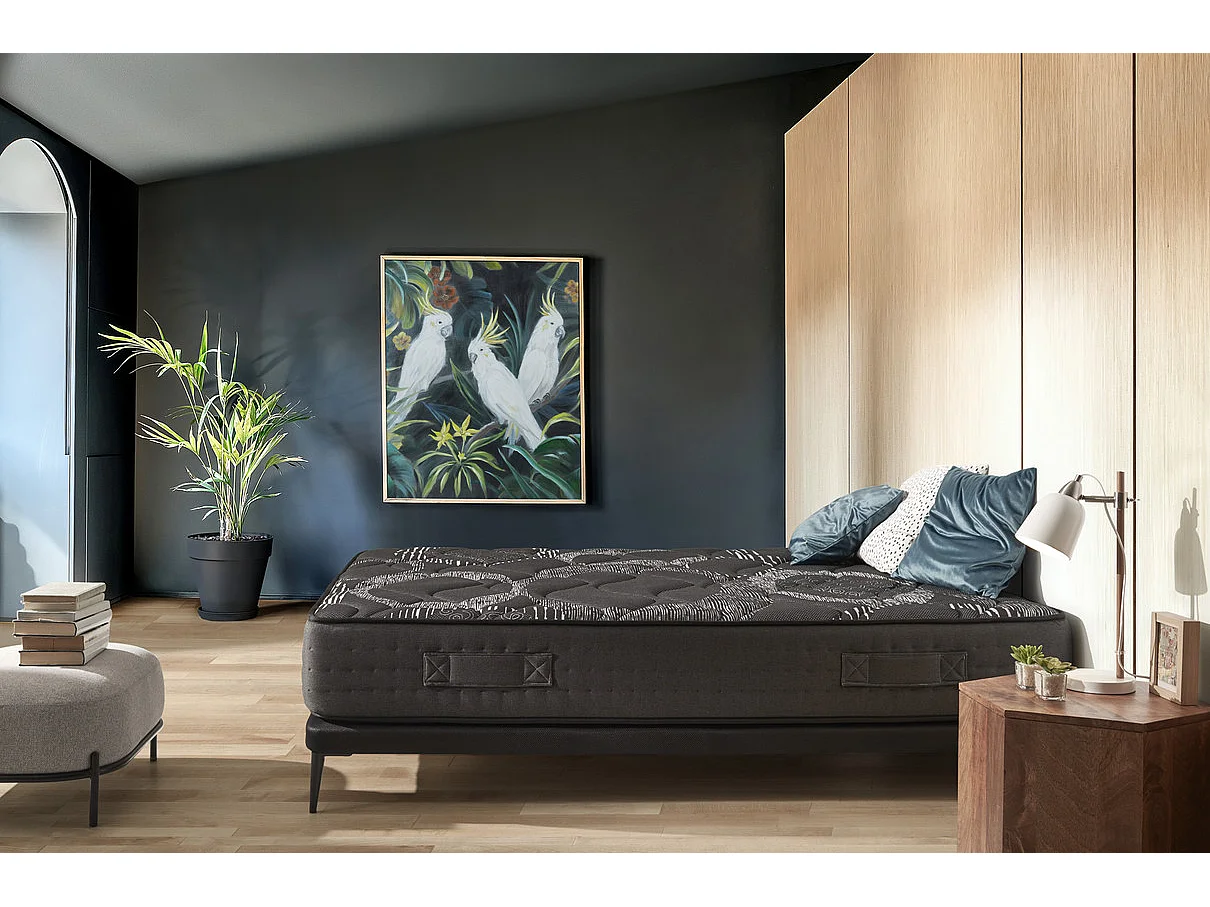 Matelas Ressorts Ensacados Blackrest Visco Hybrid 140x200 cm