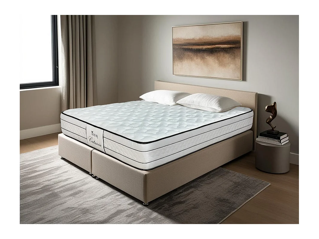 Matelas Catania Comfort + Viscoélastique Double Face 31cm 90x200 cm