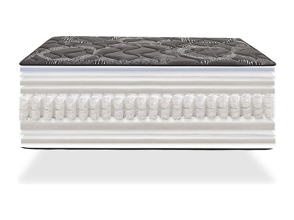 Matelas Ressorts Ensacados Blackrest Visco Hybrid 135x190 cm
