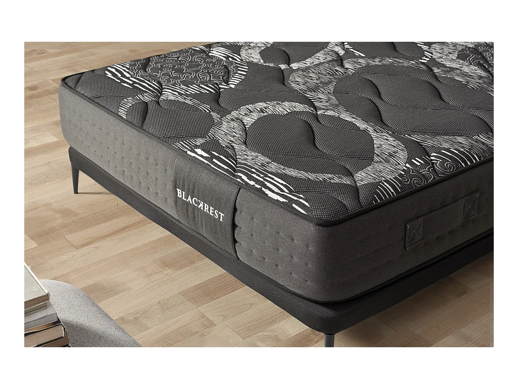 Matelas Ressorts Ensacados Blackrest Visco Hybrid 80x200 cm