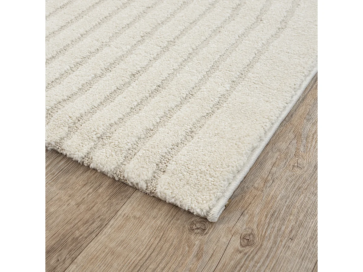 Tapis Elisa design géométrique, Crème, 200 x 280 cm