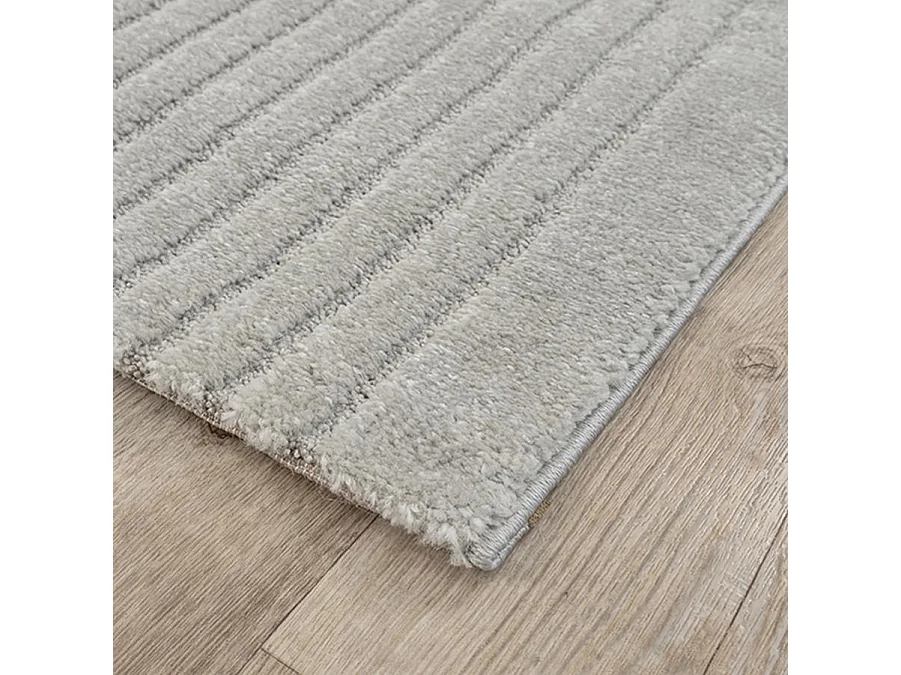 Tapis Elisa design géométrique, Gris, 120 x 160 cm
