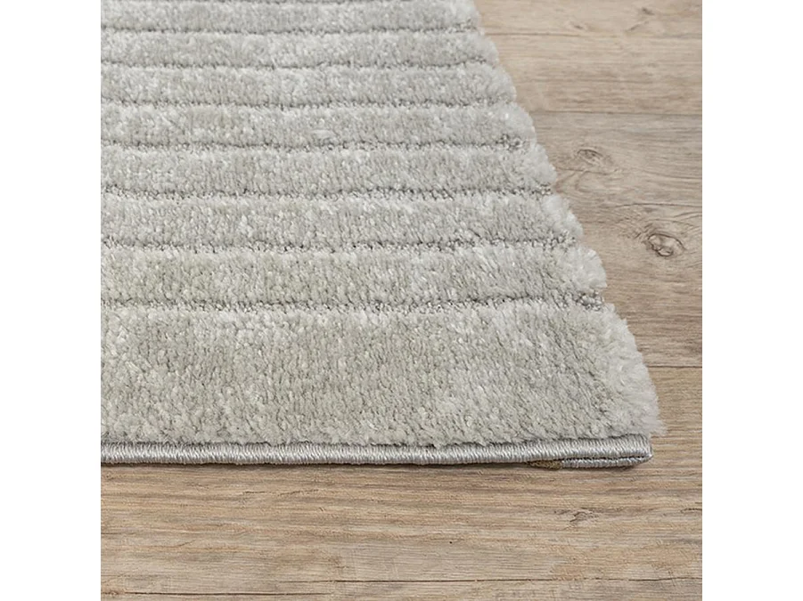 Tapis Elisa design géométrique, Gris, 120 x 160 cm
