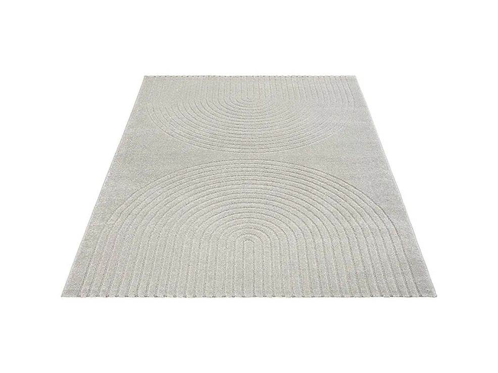 Tappeto Elisa Design Geometrico, Grigio, 80 x 150 cm
