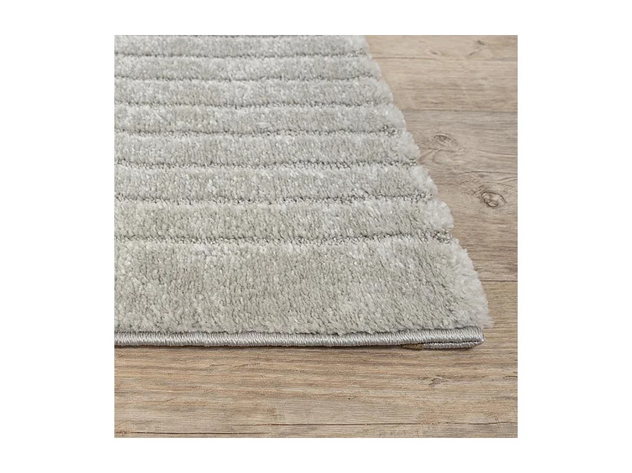 Tappeto Elisa Design Geometrico, Grigio, 80 x 150 cm