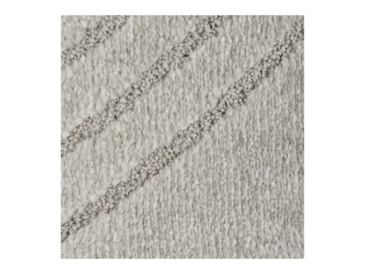 Tapis Elisa design géométrique, Gris, 120 cm, Rond