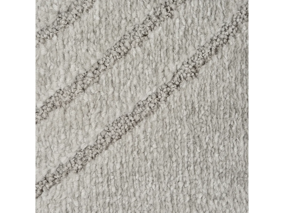 Tapis Elisa design géométrique, Gris, 120 cm, Rond