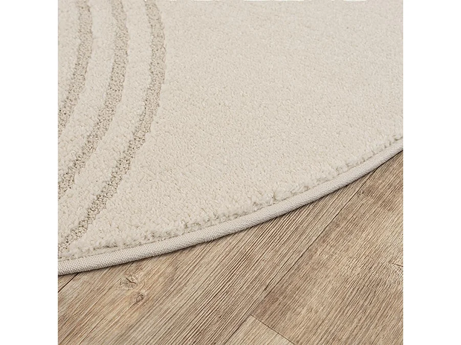 Tapis Elisa design géométrique, Beige, 120 x 160 cm