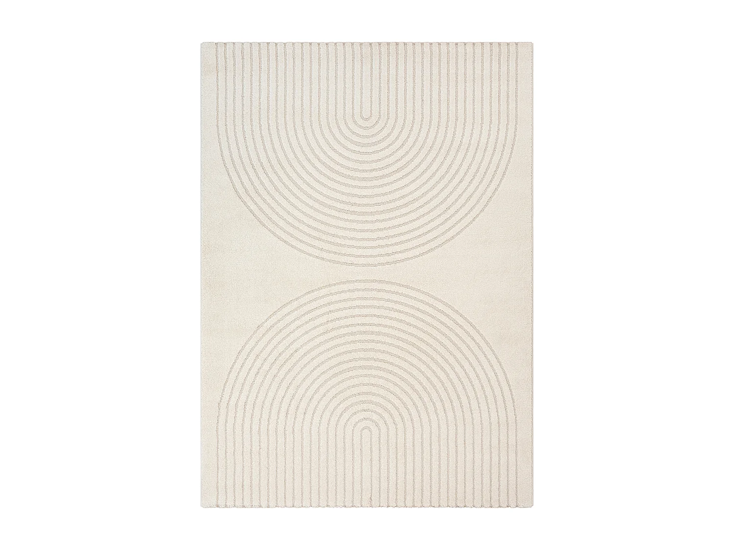 Tapis Elisa design géométrique, Crème, 240 x 340 cm