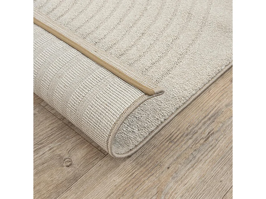 Tapis Elisa design géométrique, Beige, 240 x 340 cm