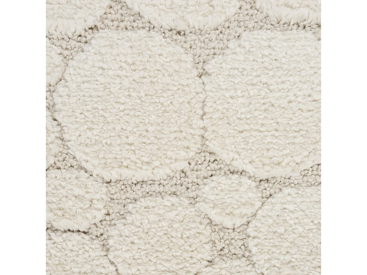 Tapis Elisa design pierres, Crème, 80 x 150 cm