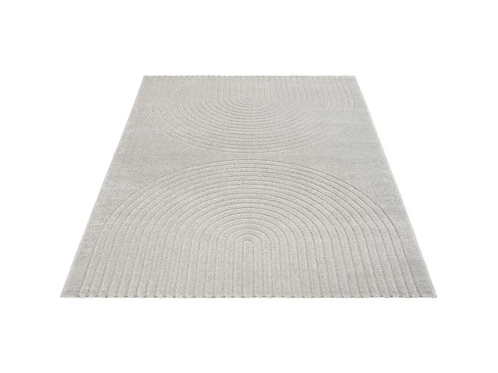 Tapis Elisa design géométrique, Gris, 240 x 340 cm