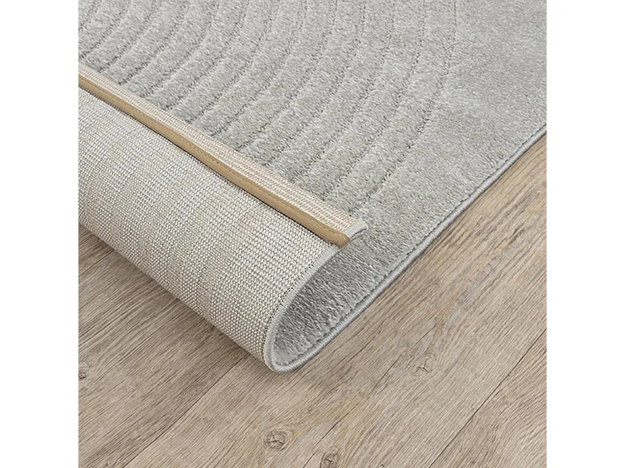 Tapis Elisa design géométrique, Gris, 240 x 340 cm