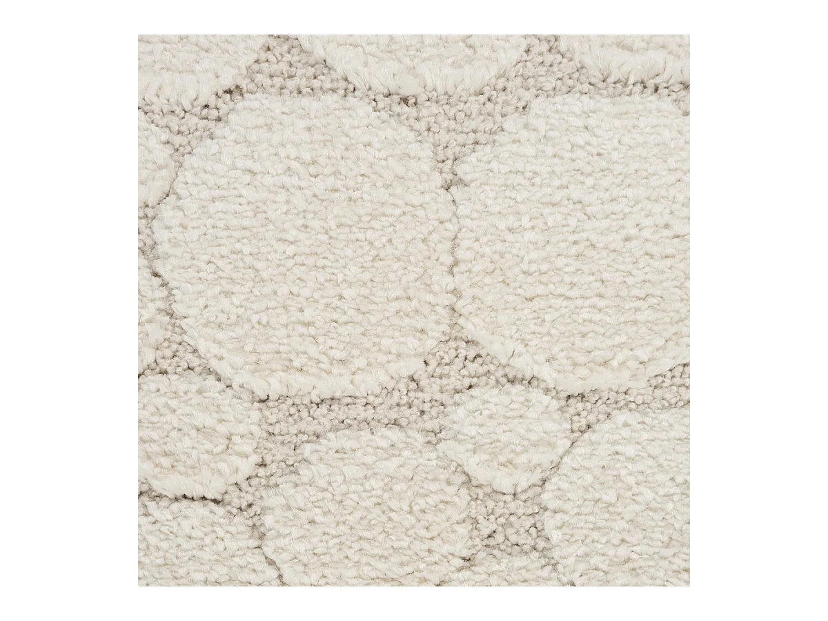 Tapis Elisa design pierres, Crème, 120 x 160 cm