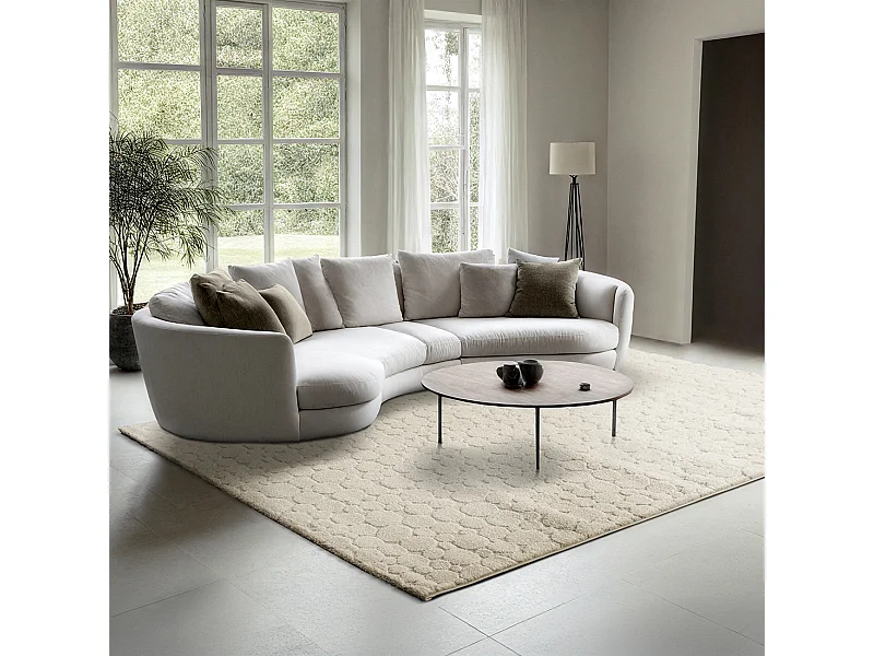 Dywan Elisa Design Kamienie, Krem, 120 x 160 cm