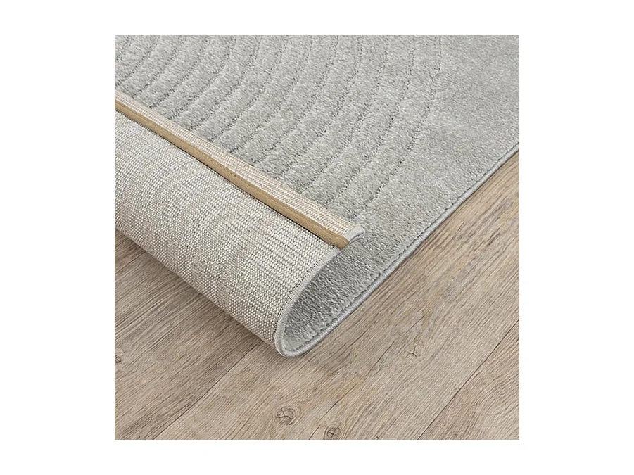 Tapis Elisa design géométrique, Gris, 160 x 220 cm