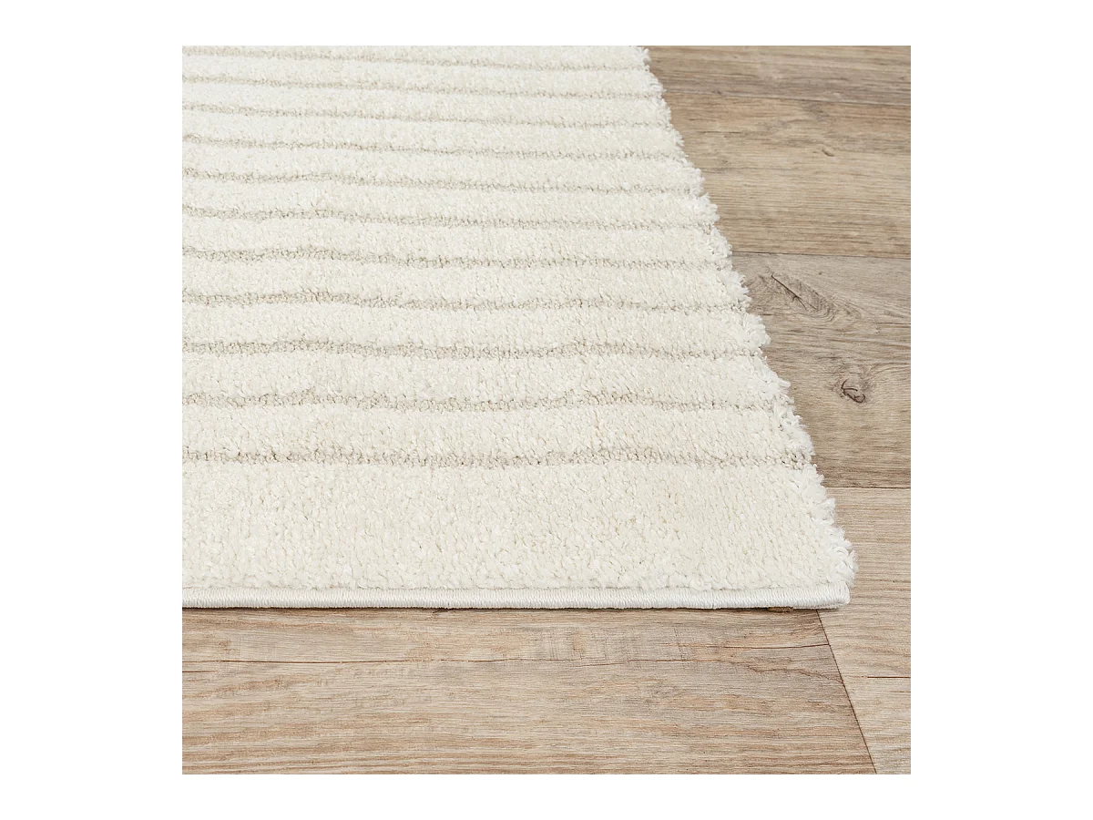 Tapis Elisa design géométrique, Crème, 120 x 160 cm