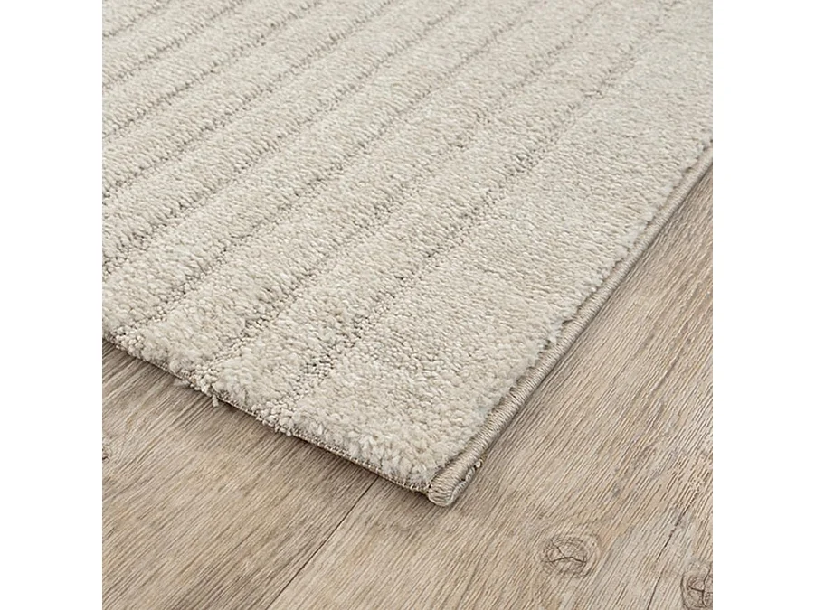 Tapis Elisa design géométrique, Beige, 200 x 280 cm