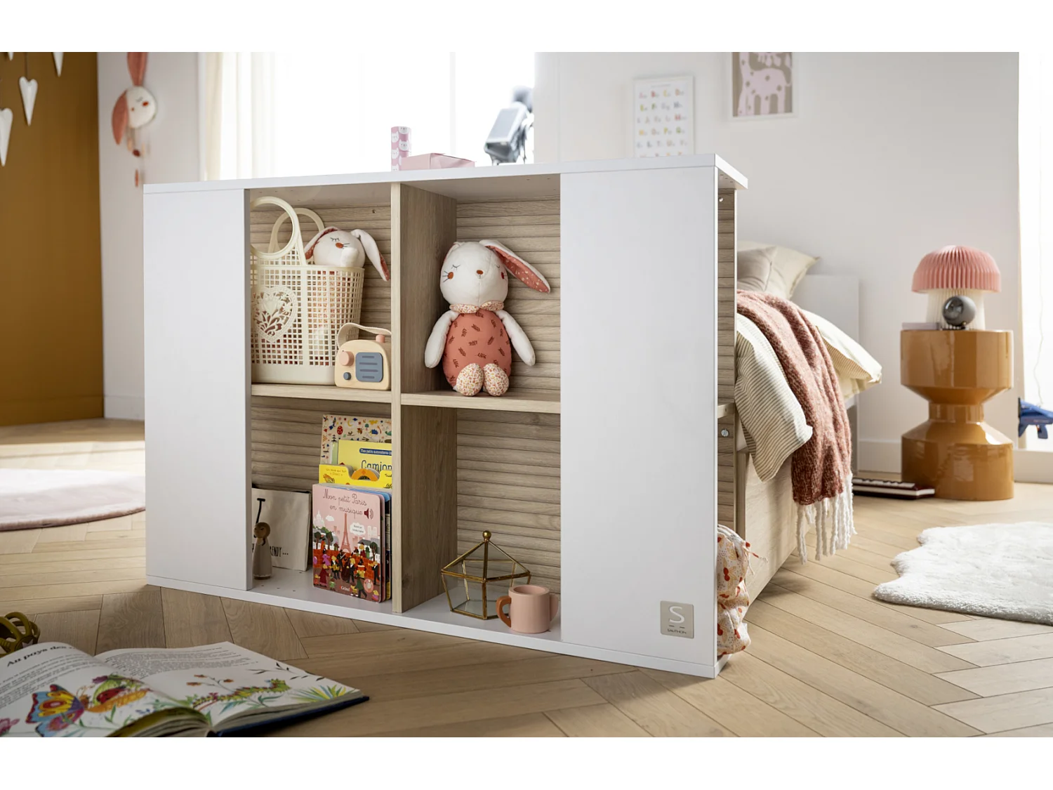 Lit bébé 120x60 transformable en lit 90x190 PALOMA - Sauthon