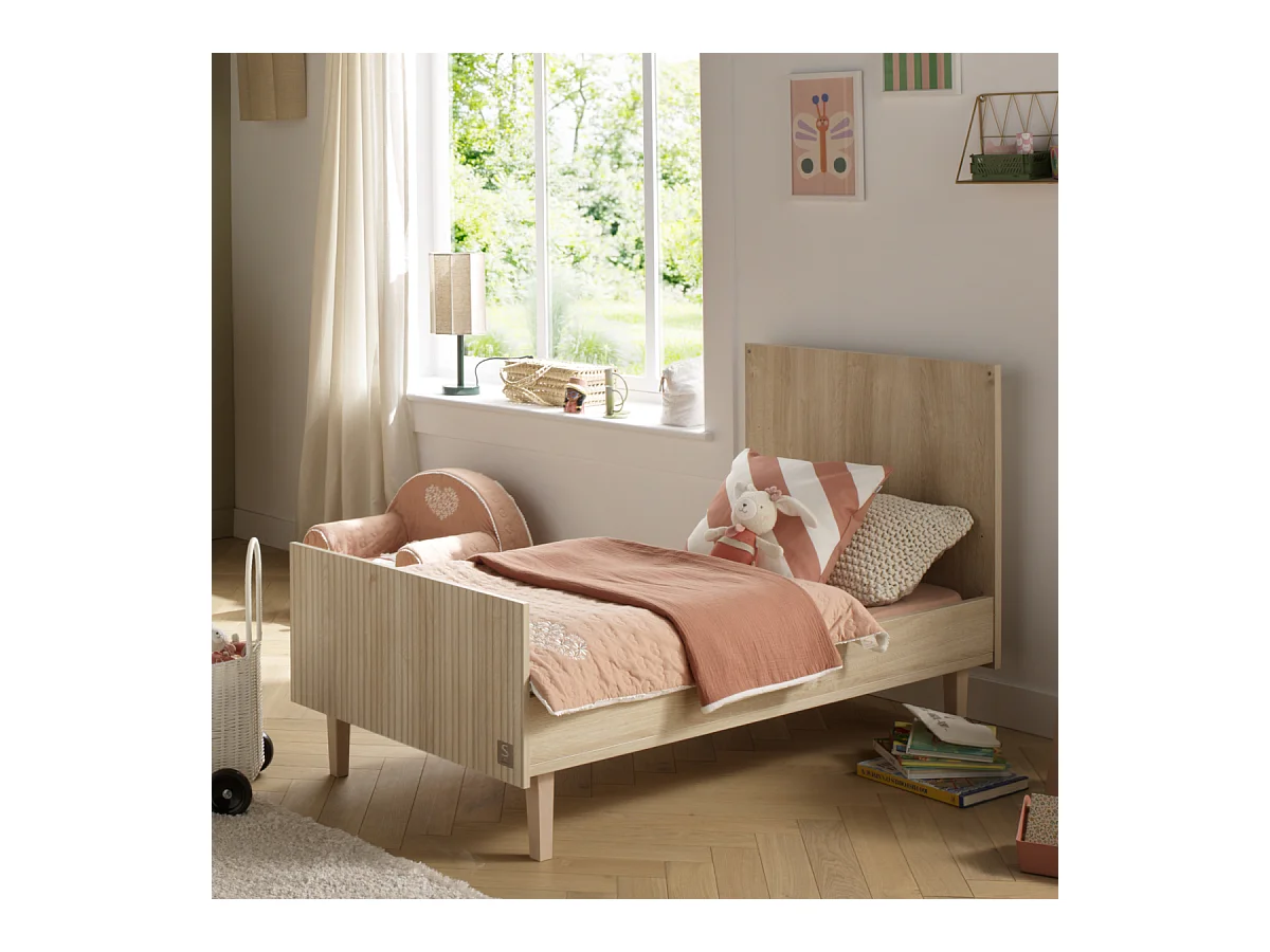 Ropa de cuna 140x70 - Little Big bed sobre patas de madera